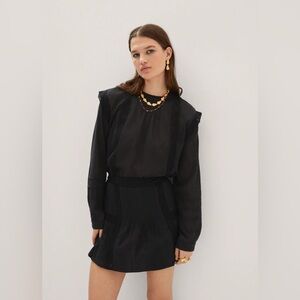 MANGO - RUFFLED COTTON SKIRT